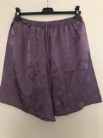 Paarse satijnen broek maat XL, Kleding | Dames, Pyjama's, Verzenden, Zo goed als nieuw, Maat 46/48 (XL) of groter