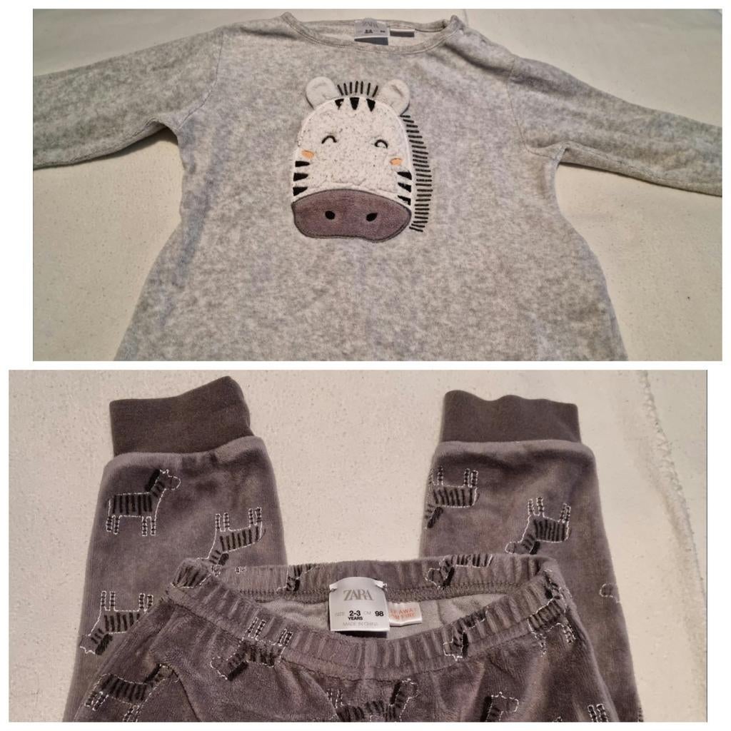 Zara zebra setje grijs kinder kleding maat 98 dieren baby, Verzenden, Zara, Jongen, Nacht- of Onderkleding