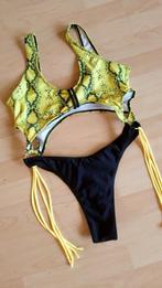 Unieke string-monokini maat M, Ophalen of Verzenden, Nieuw, Geel, Badpak