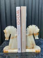Onyx boekensteunen paard BLOSSOM  BROCANTE, Antiek en Kunst, Ophalen of Verzenden