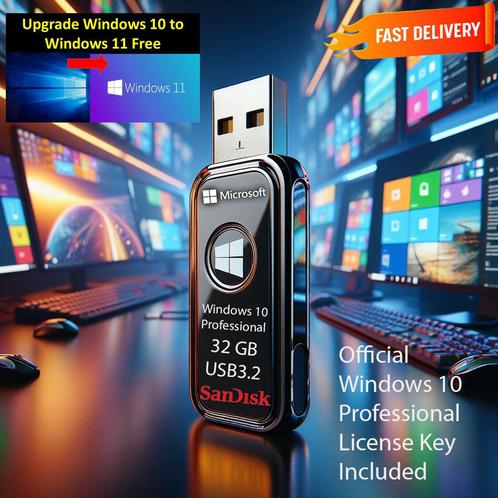 Windows 10 Pro met Officiële Licentie+Update Windows 11 Pro, Computers en Software, Besturingssoftware, Nieuw, Windows, Ophalen of Verzenden