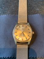 Prachtige Omega Genève ref. 135.041 cal 601, Staal, Ophalen of Verzenden, Omega, Leer