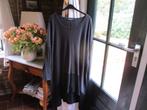 mj/HEBBEDING/tuniek/maat 54/zwart/taupe, Kleding | Dames, Grote Maten, Overige kleuren, Verzenden, Blouse of Tuniek, Hebbeding