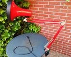 Vintage architectenlamp tafellamp /rood metalen schaarlamp, Huis en Inrichting, Gebruikt, Ophalen of Verzenden, Vintage /sixties/seventies