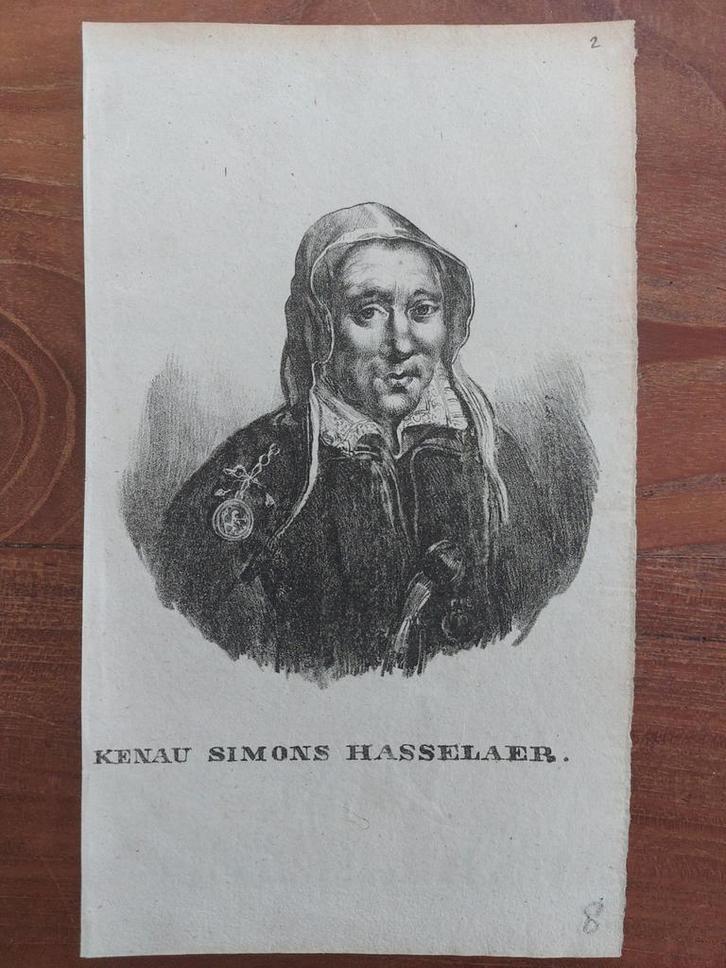 2 / Kenau Simons Hasselaar heldin Haarlem, Antiek en Kunst, Kunst | Etsen en Gravures, Ophalen of Verzenden