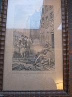 gravure buys 1787 en 1 x pen 's-hertogenbosch gesigneerd, Antiek en Kunst, Kunst | Etsen en Gravures, Ophalen of Verzenden