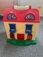 Leuk Poppenhuis met Meubels - Inklapbaar!, Ophalen of Verzenden, Gebruikt, Poppenhuis