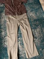 Broek Mex L & Blouse Schein XL, Kleding | Dames, Beige, Maat 42/44 (L), Ophalen of Verzenden, Zo goed als nieuw