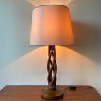 Deens design jaren 50 60 teak mahonie tafellamp, Scandinavisch design, Gebruikt, Teak, Ophalen of Verzenden