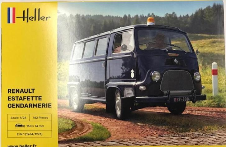 Coelianmodels, Heller 80742, Renault Estafette, 1/24, € 34,-, Hobby en Vrije tijd, Modelbouw | Auto's en Voertuigen, Nieuw, Auto
