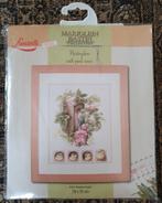 lanarte marjolein bastin - nestkastje met roze rozen patroon, Verzenden, Gebruikt, Handborduren, Patroon
