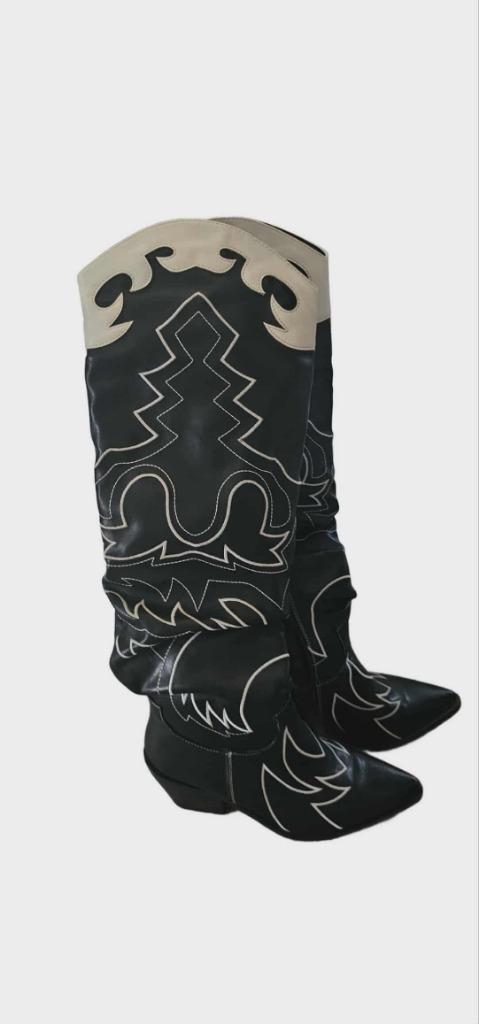 Hoge westernlaarzen, Kleding | Dames, Schoenen, Zo goed als nieuw, Hoge laarzen, Zwart, Ophalen of Verzenden