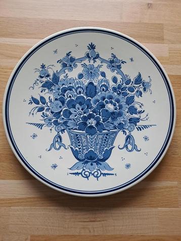 Vintage wandbord Delfts blauw beschikbaar voor biedingen