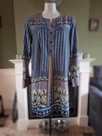 Hale Bob blauw zwarte tuniek blouseje M 38 gratis verzenden, Kleding | Dames, Blouses en Tunieken, Verzenden, Zo goed als nieuw