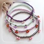 Nieuw! Elastische kettingen en armbandjes in kersjes, Ophalen of Verzenden, Nieuw, Ketting