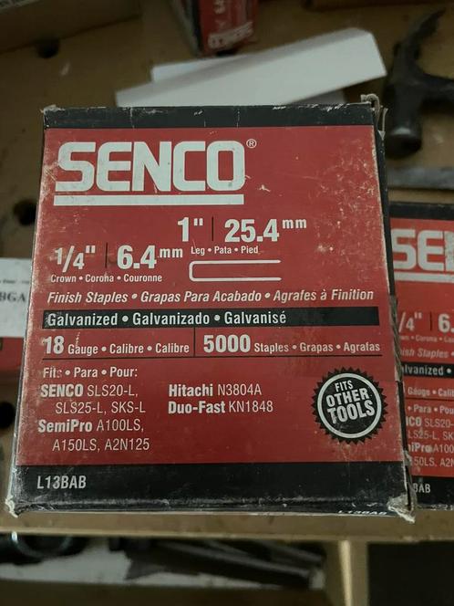 Senco nieten L13BAB 25mmy /L08BAB 12 mm, Doe-het-zelf en Verbouw, Gereedschap | Machine-onderdelen en Toebehoren, Nieuw, Ophalen of Verzenden