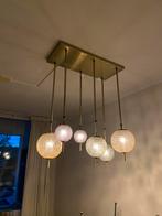 Vintage Plafondlamp met Glazen Bollen, Ophalen, 50 tot 75 cm, Boho vintage, Zo goed als nieuw