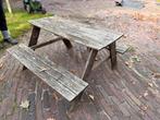 Kinder picknick bank. Gratis af te halen, Ophalen of Verzenden, Gebruikt, Rechthoekig, Hout