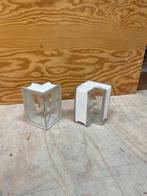 Glasblok bouwsteen hoek 2x "wolken", Doe-het-zelf en Verbouw, Glas en Ramen, Ophalen of Verzenden, Minder dan 80 cm