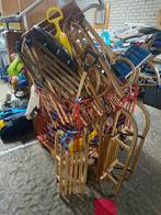 Partij sleeën - Davos houten sleeën, Ophalen of Verzenden, Gebruikt