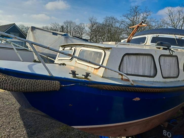 Van Leeuwenschouw Boot, Watersport en Boten, Motorboten en Motorjachten, Gebruikt, Staal, 6 tot 9 meter, Diesel, Binnenboordmotor
