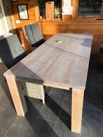 Eiken (geborsteld) Eettafel + Salontafel, Huis en Inrichting, Tafels | Eettafels, Gebruikt, 100 tot 150 cm, Eikenhout, 200 cm of meer