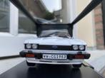 1:18 Ford Capri Mk3 Injection 2.8 wit 1983 Norev / JJTOP, Hobby en Vrije tijd, Modelauto's | 1:18, Ophalen of Verzenden, Zo goed als nieuw