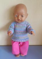 Poppenkleertjes poppenkleding Baby pop 40-43c gebreide set 7, Ophalen of Verzenden, Nieuw, Babypop