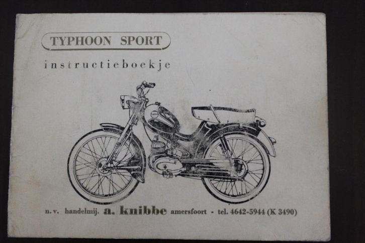 Typhoon Sport HMW bromfiets instructie boekje, Fietsen en Brommers, Handleidingen en Instructieboekjes, Ophalen of Verzenden