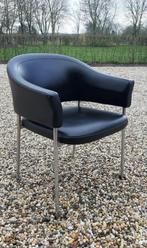 Olli Mannermaa chair Knoll, Huis en Inrichting, Stoelen, Gebruikt, Zwart, Leer, Ophalen of Verzenden