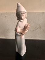 Lladro Meisje met Haan Porseleinen Beeld, Antiek en Kunst, Antiek | Keramiek en Aardewerk, Ophalen of Verzenden