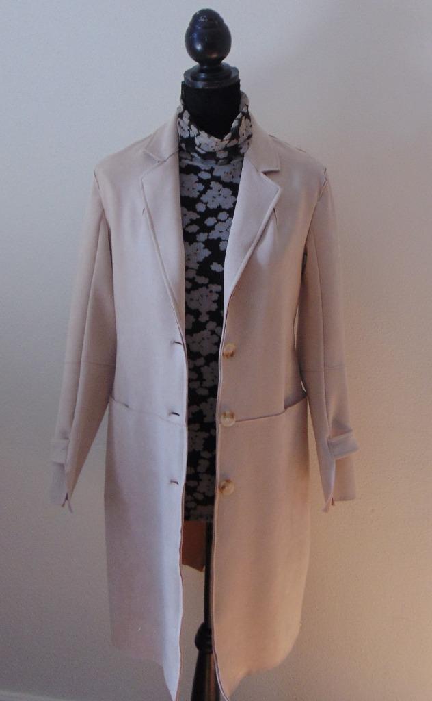 Rino & Pelle creme kleurige Tussen mantel maat 36, Kleding | Dames, Jassen | Winter, Zo goed als nieuw, Maat 36 (S), Wit, Ophalen of Verzenden