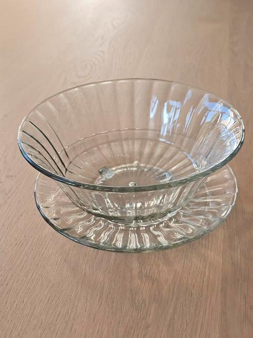 Antieke Art Deco’ Fruittets- Andries D. Copier - Leerdam €29, Antiek en Kunst, Antiek | Glas en Kristal, Ophalen of Verzenden