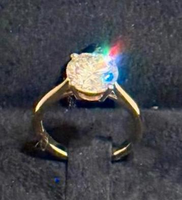 Nieuwe gouden ring met VS1-F diamant van 3.00 caraat!! beschikbaar voor biedingen