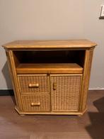 Vintage Rotan TV Meubel, Ophalen, Overige materialen, Gebruikt, 1 of 2 laden