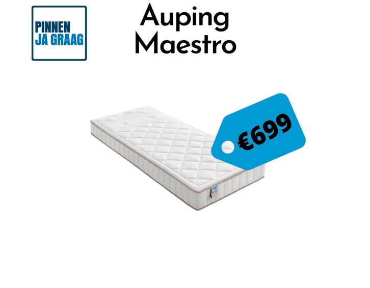 299,-  Auping maestro matrassen 90x210 firm medium en soft, Huis en Inrichting, Slaapkamer | Matrassen en Bedbodems, Zo goed als nieuw