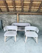 Billiani Croissant design fauteuils en sofa, Huis en Inrichting, Fauteuils, Hout, Minder dan 75 cm, Ophalen of Verzenden, Zo goed als nieuw