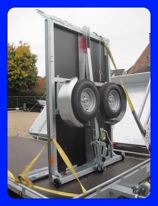 WallTrailer: Opklapbare/inklapbare aanhangwagen VOORRADIG, Auto diversen, Aanhangers en Bagagewagens, Nieuw, Ophalen