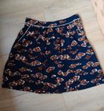 Donkerblauw bruin rokje met zakken - mt 36, Bruin, Verzenden, Zo goed als nieuw, Maat 36 (S)