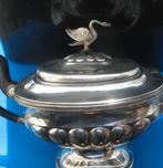 Zilveren theepot met zwaan. Empire periode JL D-1838, Antiek en Kunst, Verzenden, Zilver