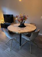 Stijlvolle eettafel marmeren blad 4x stoelRichmond Interiors, Huis en Inrichting, Tafels | Eettafels, Ophalen, Overige materialen
