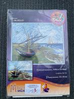 Borduurpakket Boten in Saintes-Maries - Van Gogh, Ophalen of Verzenden, Nieuw, Handborduren, Borduurpakket