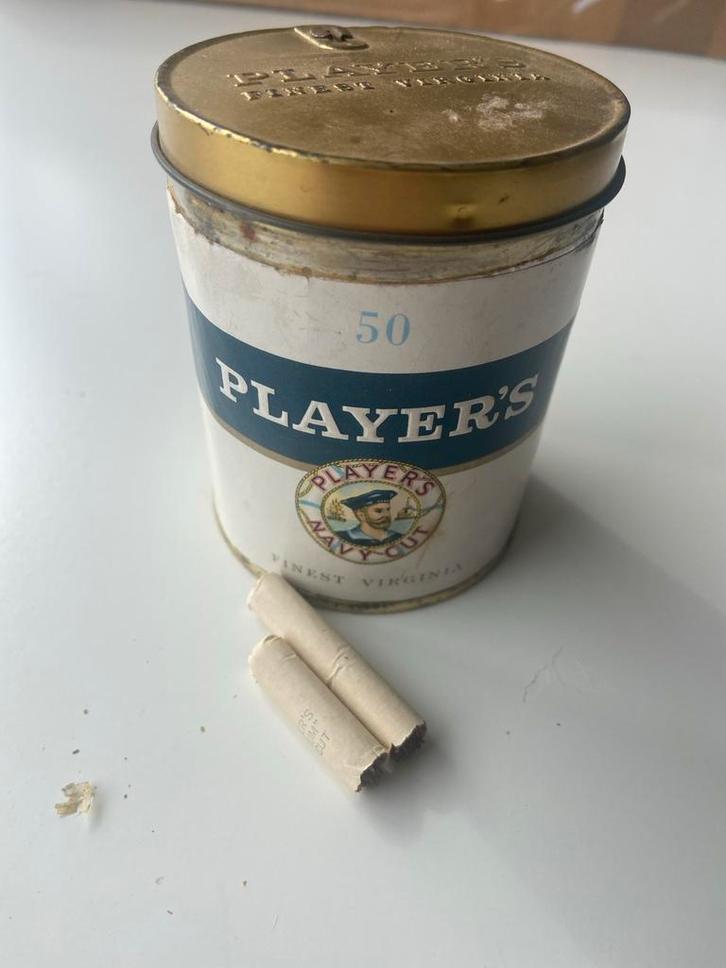 Oude Players Navy Cut Tabaksblik - WOII, Verzamelen, Militaria | Tweede Wereldoorlog, Ophalen of Verzenden
