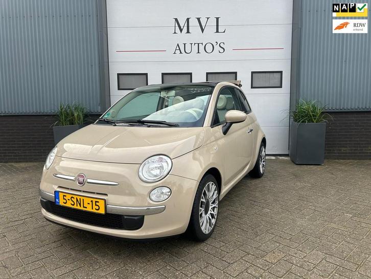 Fiat 500 C 0.9 TwinAir Lounge cappuccino, Auto's, Fiat, Bedrijf, Te koop, 500C, ABS, Airbags, Airconditioning, Bluetooth, Centrale vergrendeling