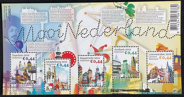 2010 Verzamelblok Mooi Nederland NVPH 2719 Postfris., Postzegels en Munten, Postzegels | Nederland, Postfris, Na 1940, Verzenden