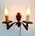 Vintage wandlamp ( brons), Ophalen of Verzenden