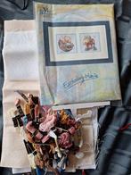 Borduursel met extra draad en linnen, Ophalen of Verzenden, Borduurgaren of Zijde