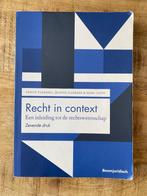 Recht in context: Een inleiding in de rechtswetenschap, Boeken, Sanne Taekema, Nederland, Ophalen, Gelezen