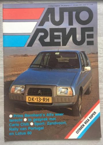 Auto Revue: Citroen Visa Super (test), Simca 1309 , Alfa 8 C beschikbaar voor biedingen