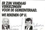 Kaart	Gemeenteraadverkiezingen	Joop den Uyl - Wim Kok	PvdA, Verzamelen, Politiek en Historie, Verzenden, 1980 tot heden